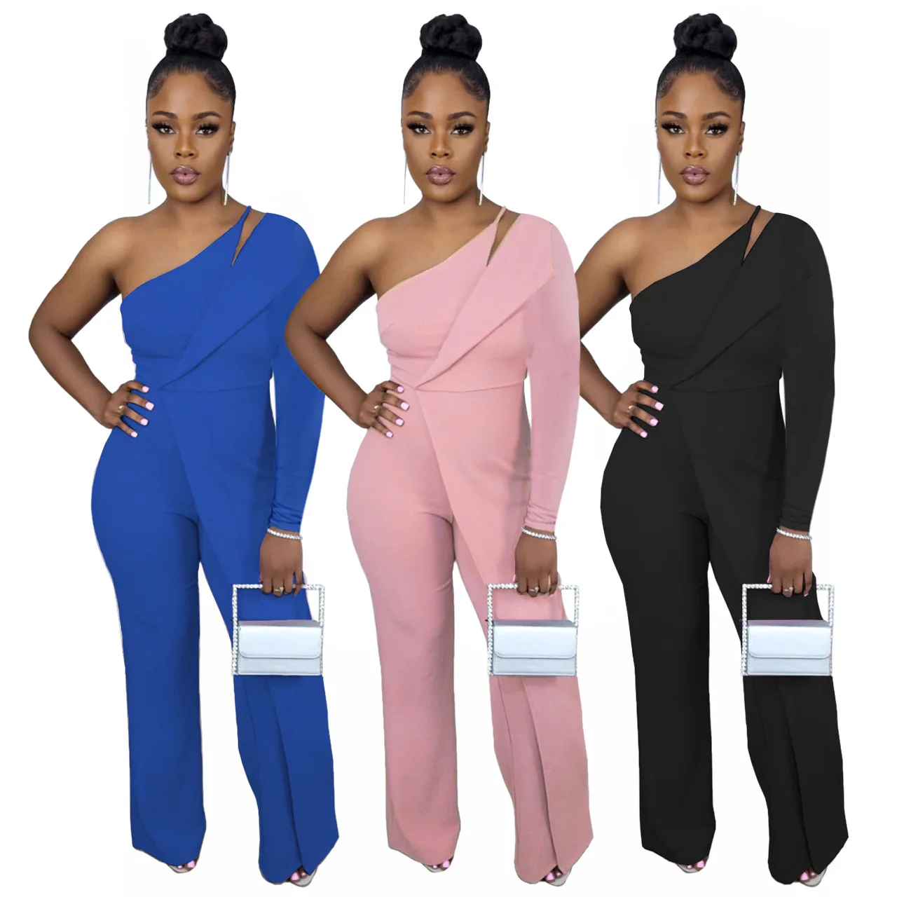 

Jumpsuit Women Female Long Sleeve Night Club Fall Outfits Streetwear y2k Fashion Backless Black Jumpsuit Women Free Shipping