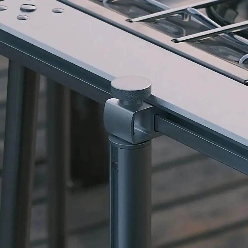 Аксессуары удлинитель стола из алюминиевого сплава универсальные серебряные