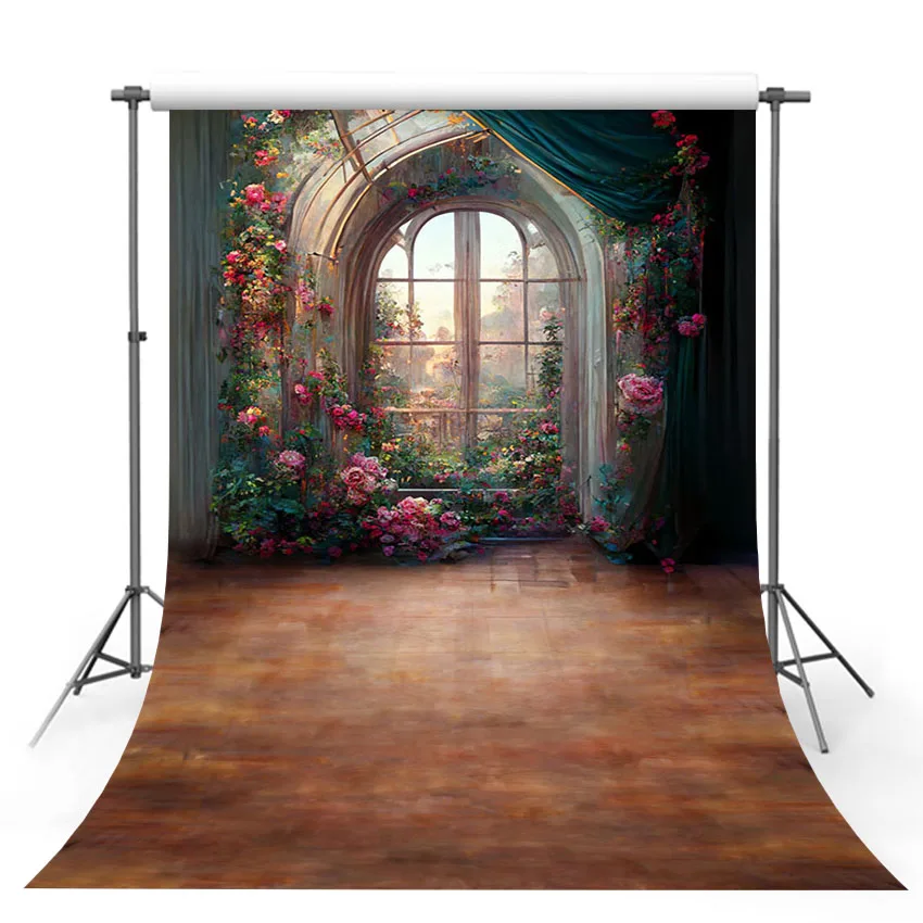 

Фотофон Mehofond картина маслом цветы Арка окно День рождения Свадьба Беременные портрет Фотостудия