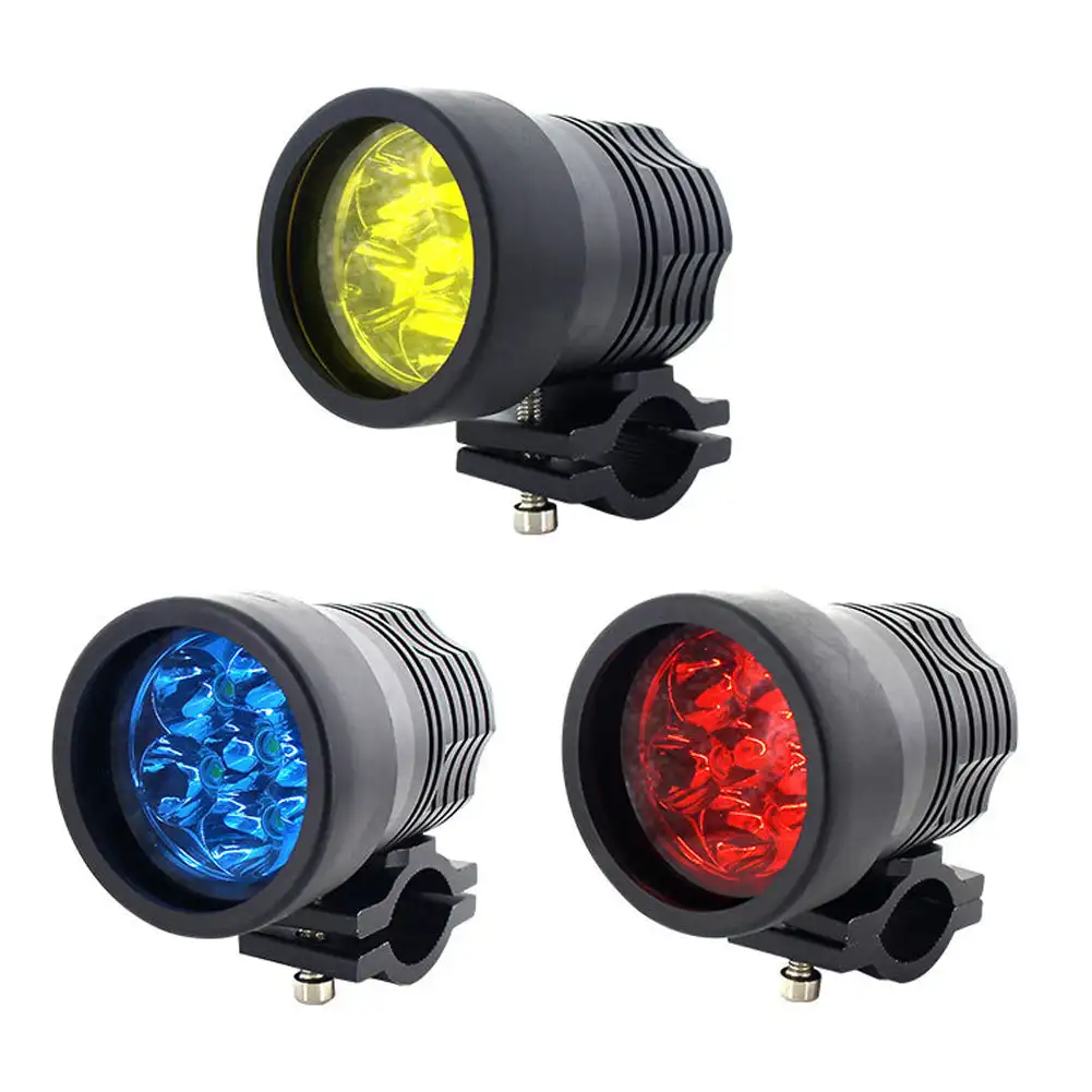 

Motorcycle Headlight Spotlight Cover Plastic DIY Moto Light Cover 3000k Lamp Cover Diameter 58mm / 60mm Yellow/red/blue