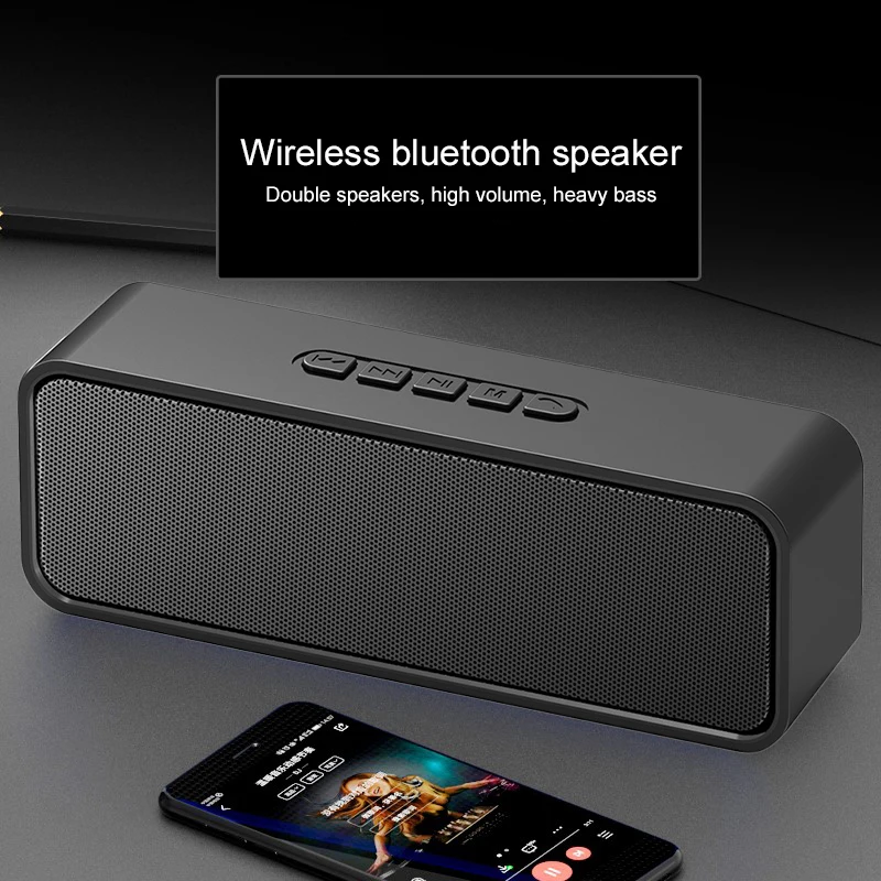 

S11 TWS Bluetooth Speaker With Stereo Sound, Pure Titanium Diaphragm Drivers, PartyCast Technology, BassUp, 24H Playtime