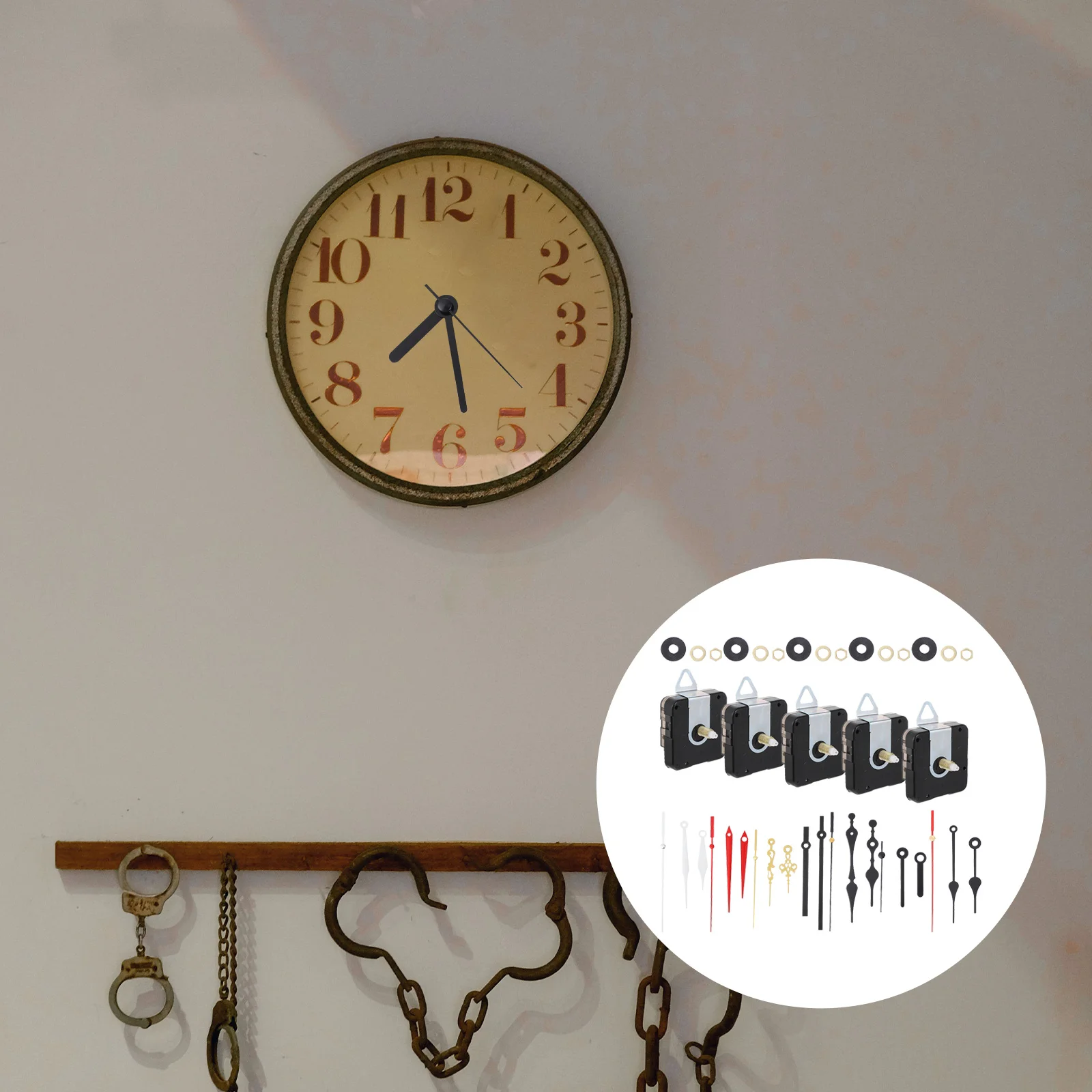 

5 Sets Replacing DIY Clock Movements Clock Mechanism Useful Clock Pointer Part