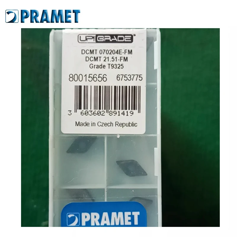 Инструмент для наружной обточки PRAMET DCMT070204E-FM Grade T9325 DCMT 21 51-FM |