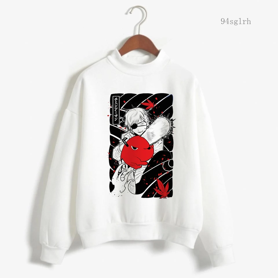 

Новые толстовки с капюшоном унисекс в японском стиле с принтом бензопилы, женские толстовки Harajuku Makima Kawaii Ullzang манга, пуловер 90-х с капюшоном для женщин