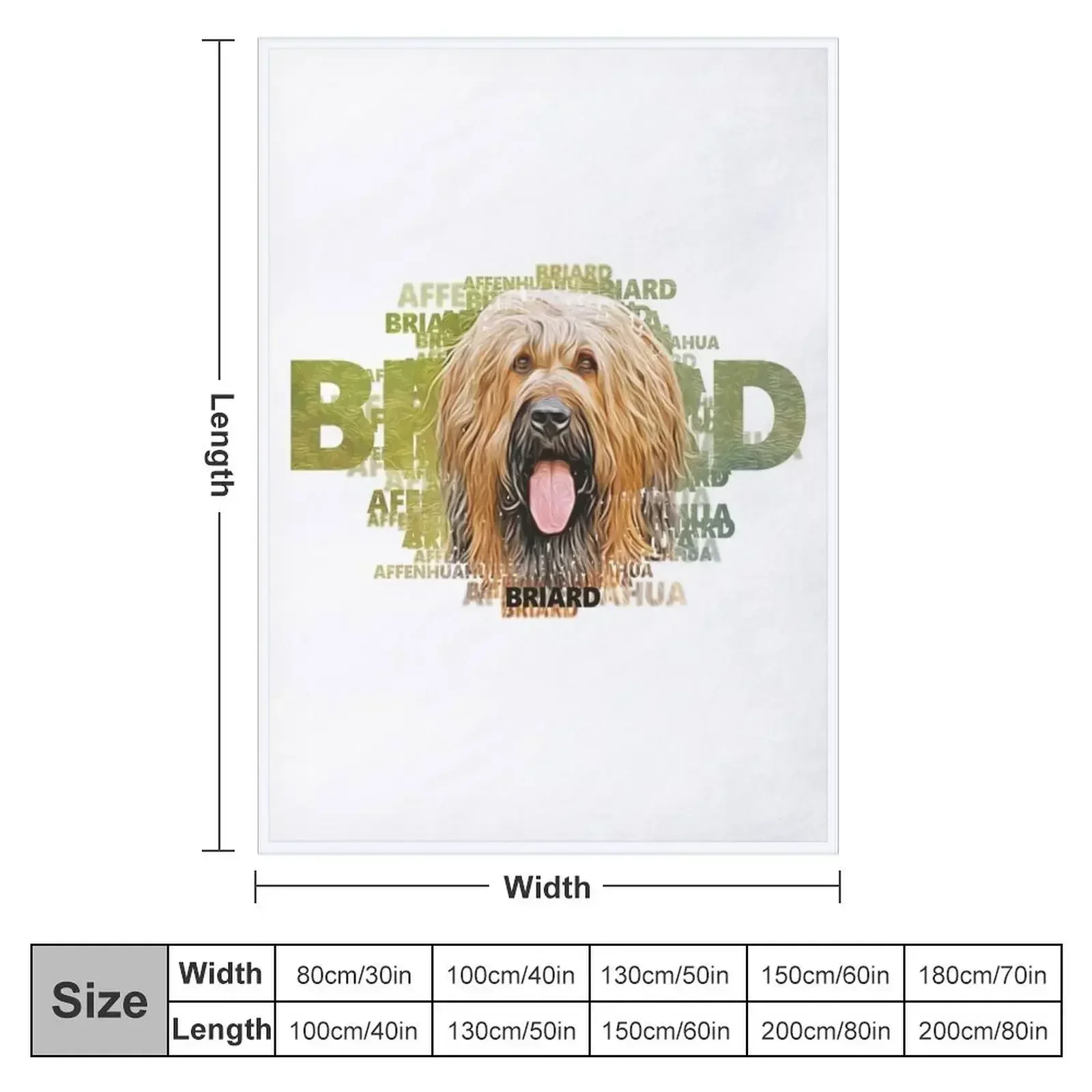 Одеяло Briard забавный подарок декоративные кровати одеяла в стиле аниме на