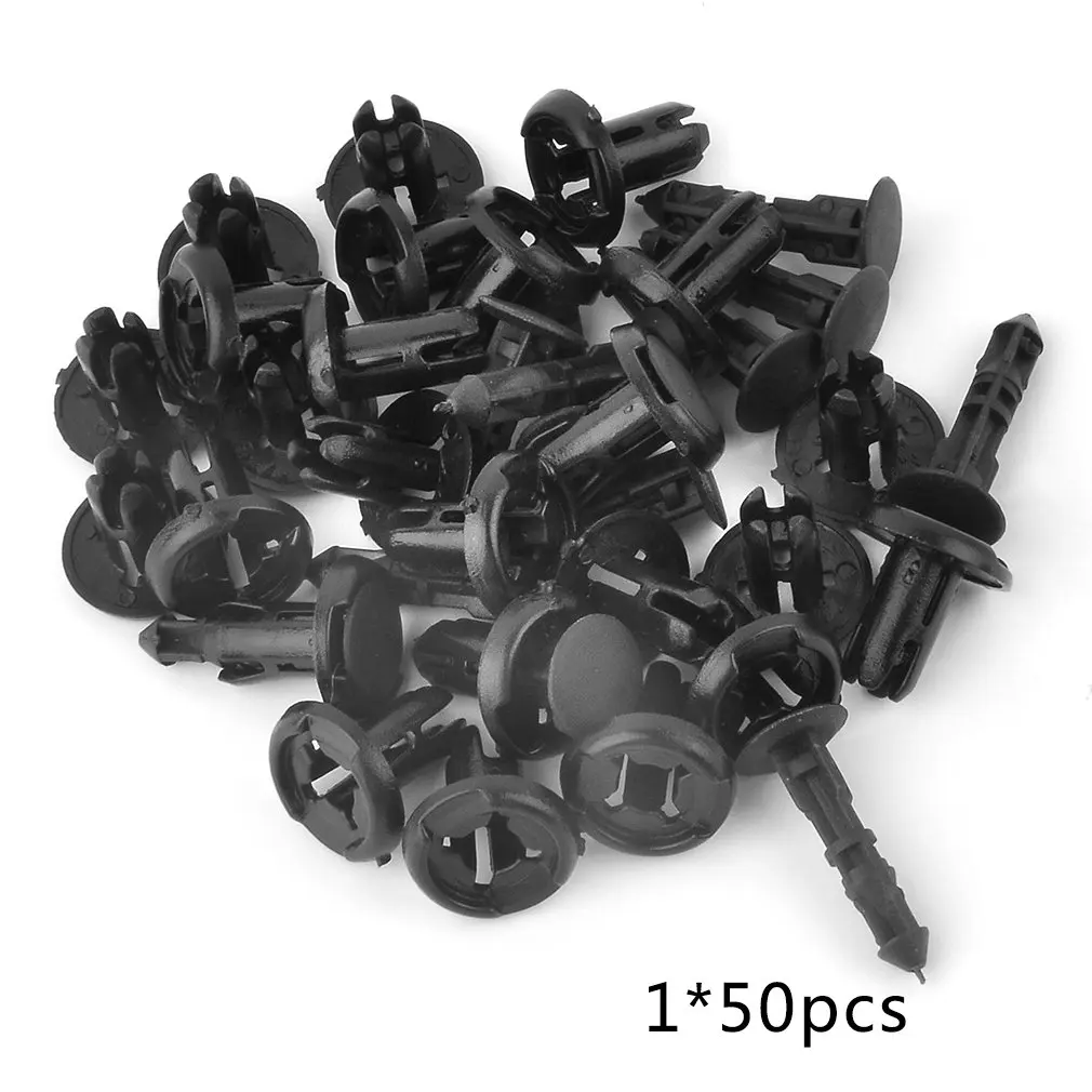 

50pcs Auto Fastener Car Clips Rivet Fastener Clips Door Trim Panel Retainer Auto Fasteners Kit 7mm Hole Suitable for Toyota