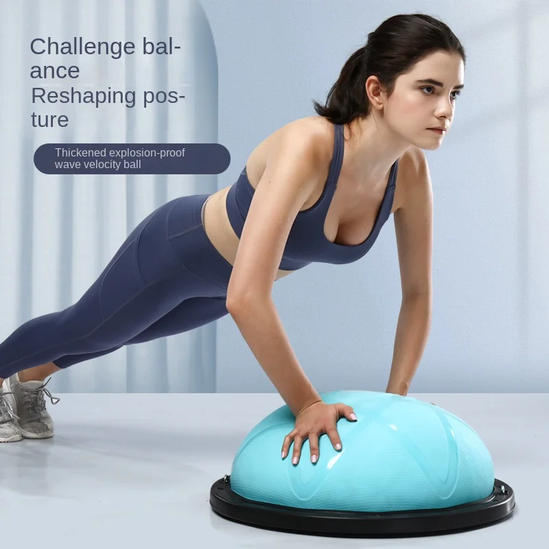 

Thickened Wave Velocity Ball Semicircle Balance Ball Yoga Pilates Home Training Yoga Gymnasium Massage Ball