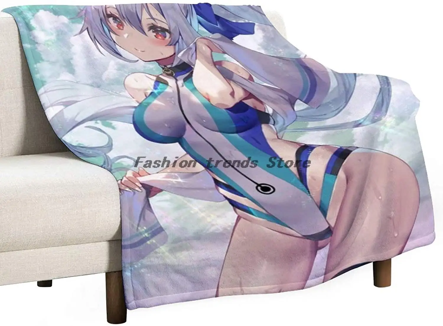 

3D Printed Blanket | Anime Sexy Camber Loli Cartoon Characters Blanket Quilt | Soft Plush Fleece Blanket Gift for Anime Fans