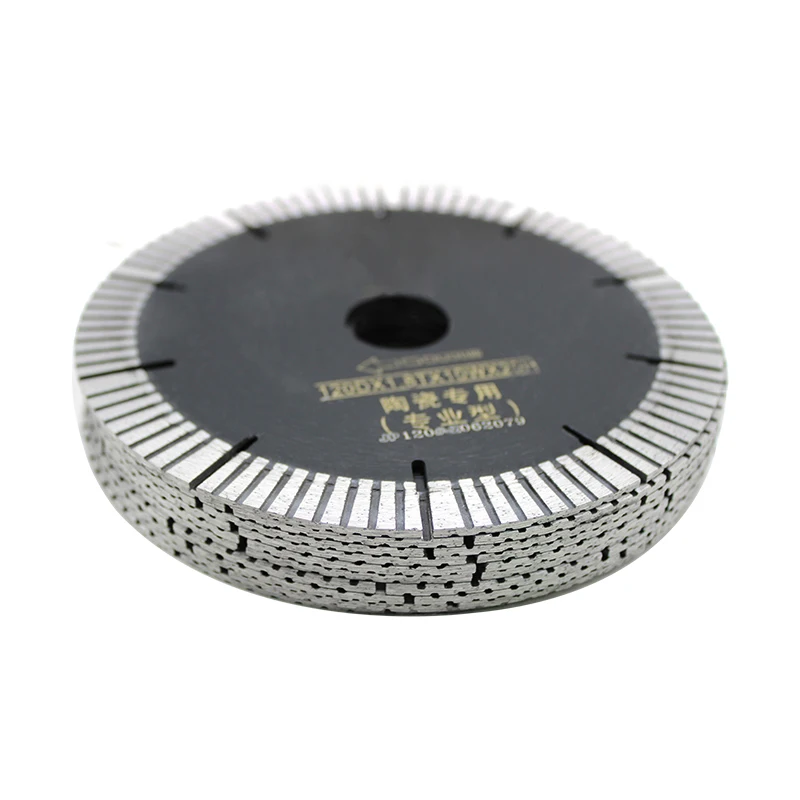 

Алмазная пила с Т-образным пазом 120 мм, 10 шт., рифленый режущий диск для резки плитки, диафрагма 20 мм