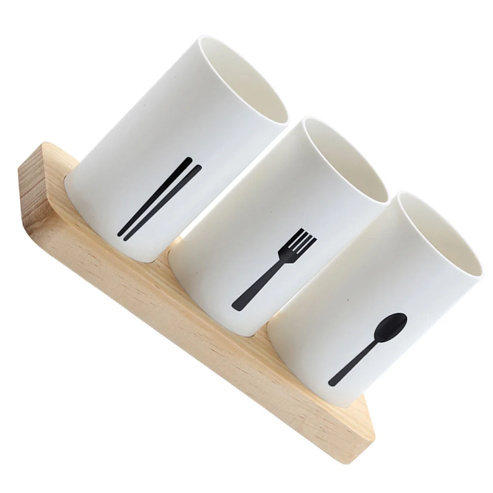

Multipurpose Sink Flatware Holder Storage Box Chopsticks Storage Holder Cutlery Holder Wooden Utensil Holder Cutlery Holder
