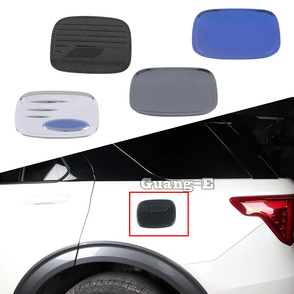 Car Body Styling Gas/Fuel/Oil Tank Cover Cap Frame Trim Stick Panel 1PCs For Ford Explorer U625 2019 2020 2021 2022 2023 2024