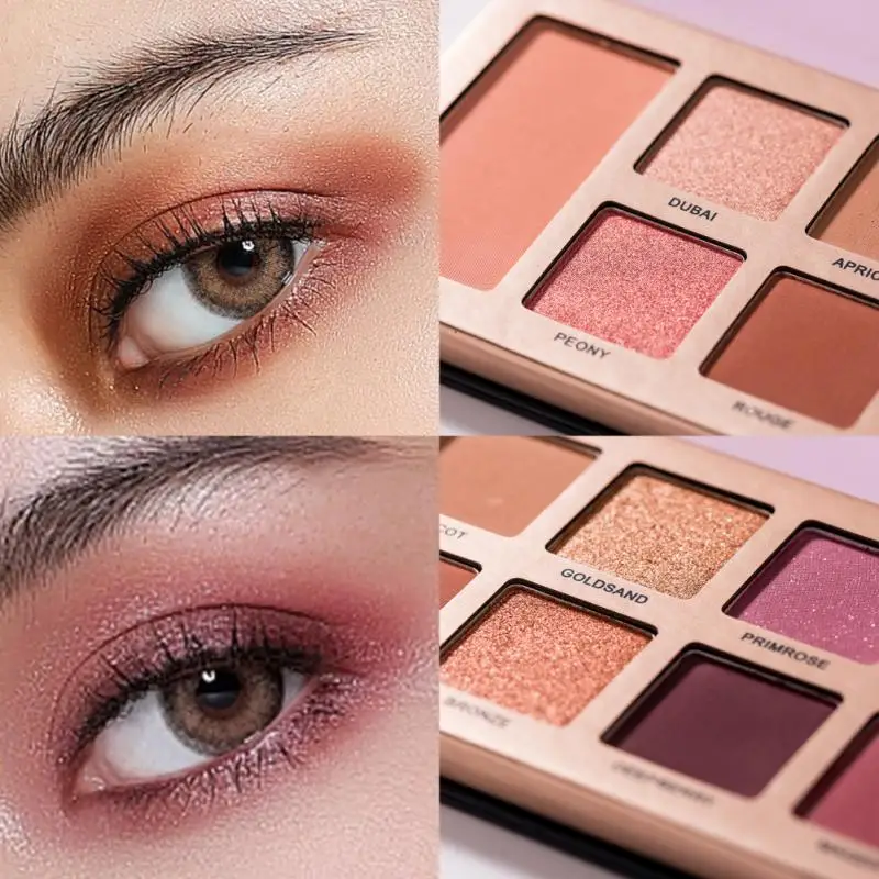 

BEAUTY GLAZED 12 оттенков теней для век лоток мерцающие матовые стойкие тени для век Палитра легкая в нанесении Косметика для макияжа глаз