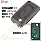 Kutery Ce0536 ask pcf7961 HCA Blade 2 кнопки откидной складной дистанционный ключ-брелок от машины чехол для Citroen C2 C4 C5 C6 C8 Xsara Picasso