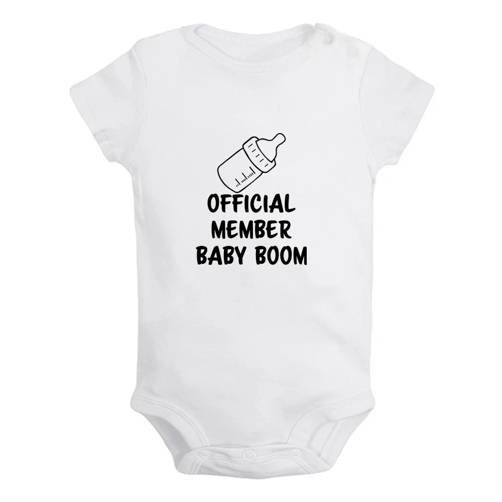 

Официальное детское боди Baby Boom, милое детское боди с веселым принтом для девочек, комбинезон с короткими рукавами для младенцев, детская мяг...