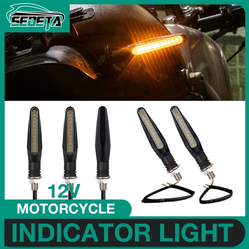 

Universal Motorcycle Turn Signal Light 12V Led Indicator Rear Lights Conspicuous Personality Modification Lamp Accessories