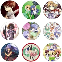 higurashi no naku koro ni cosplay badge anime accessories ryuuguu rena brooch pin backpack decoration cartoon gift