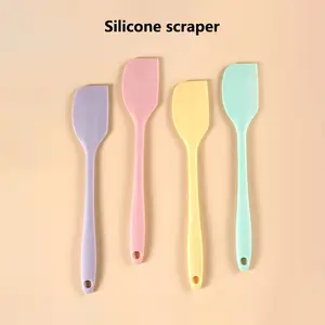 Espátulas y cucharas de silicona para cocinar, paquete de 4 utensilios de  cocina de silicona resistentes al calor, espátula de silicona antiadherente