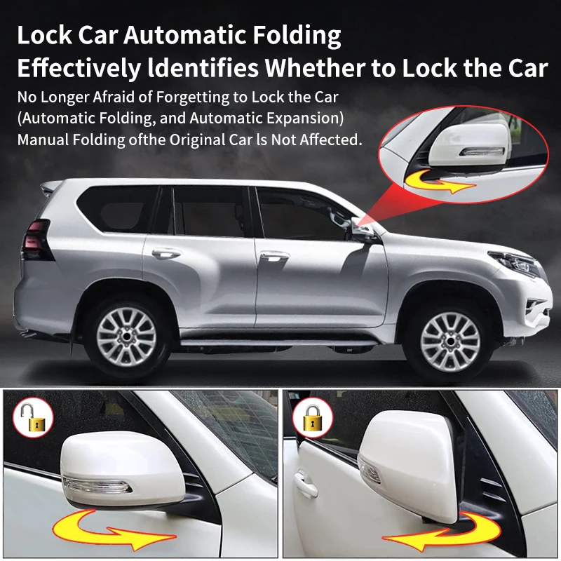 Автоматическое закрытое окно + дверной замок складной модуль OBD для зеркала