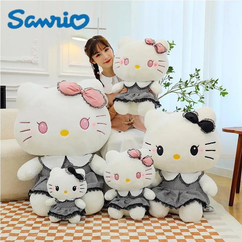 

Sanrio оригинальная мультяшная милая плюшевая игрушка Hello Kitty кукла кошка тряпичная кукла детский подарок на день рождения украшение для дома