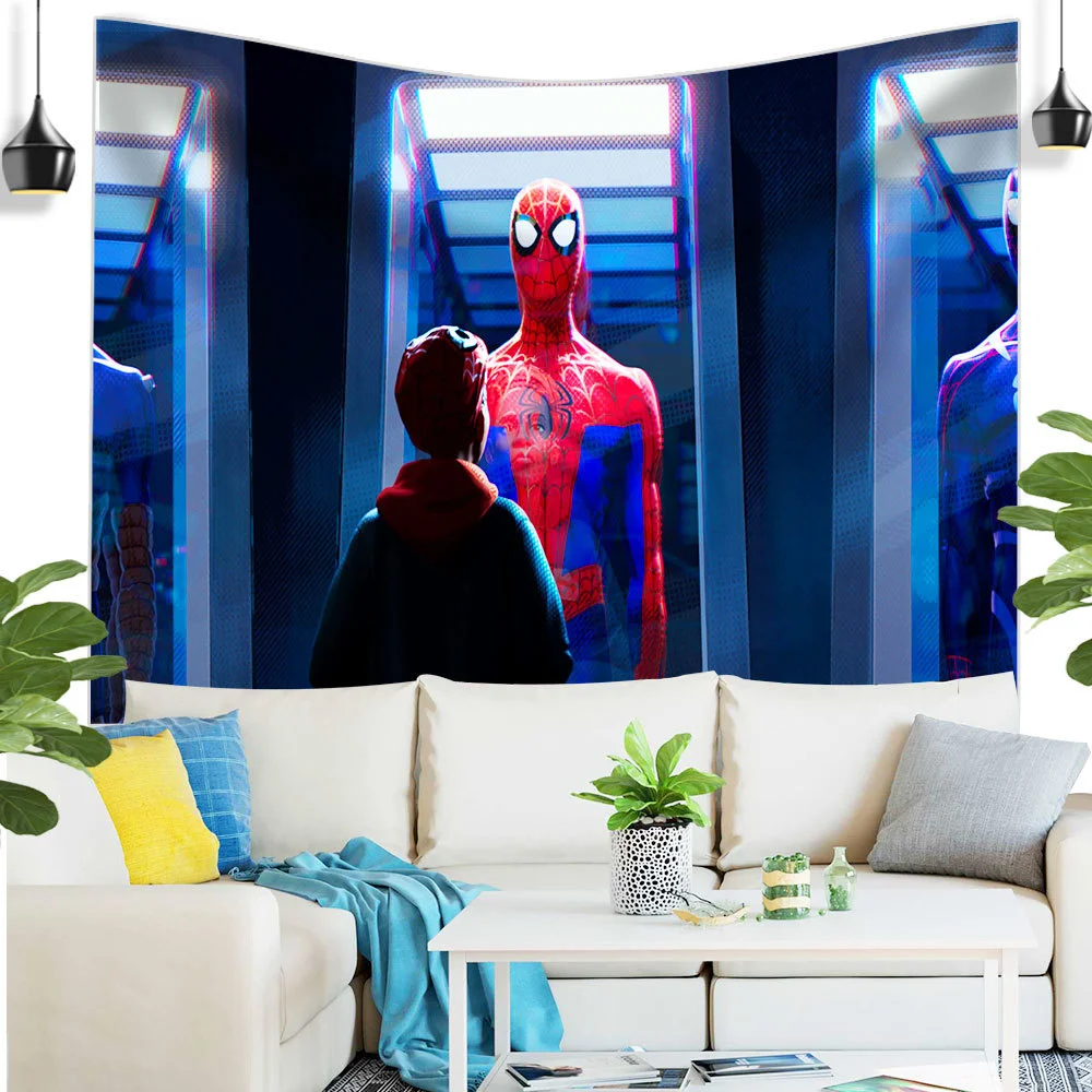 

Гобелен с героями диснеевских комиксов Marvel, Человек-паук, Женский Гобелен, украшение для комнаты, домашний декор, украшение для комнаты