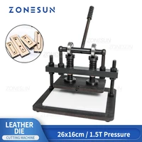 zonesun 26x16cm diy handbag manual leather cutting machine photo paper pvceva sheet mold cutter leather die cutting machine