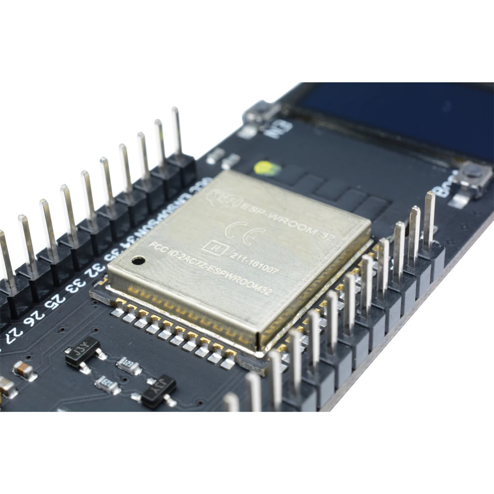 Плата разработки ESP32 Wi-Fi BT с держателем батареи 18650 0 96-дюймовый OLED-экран