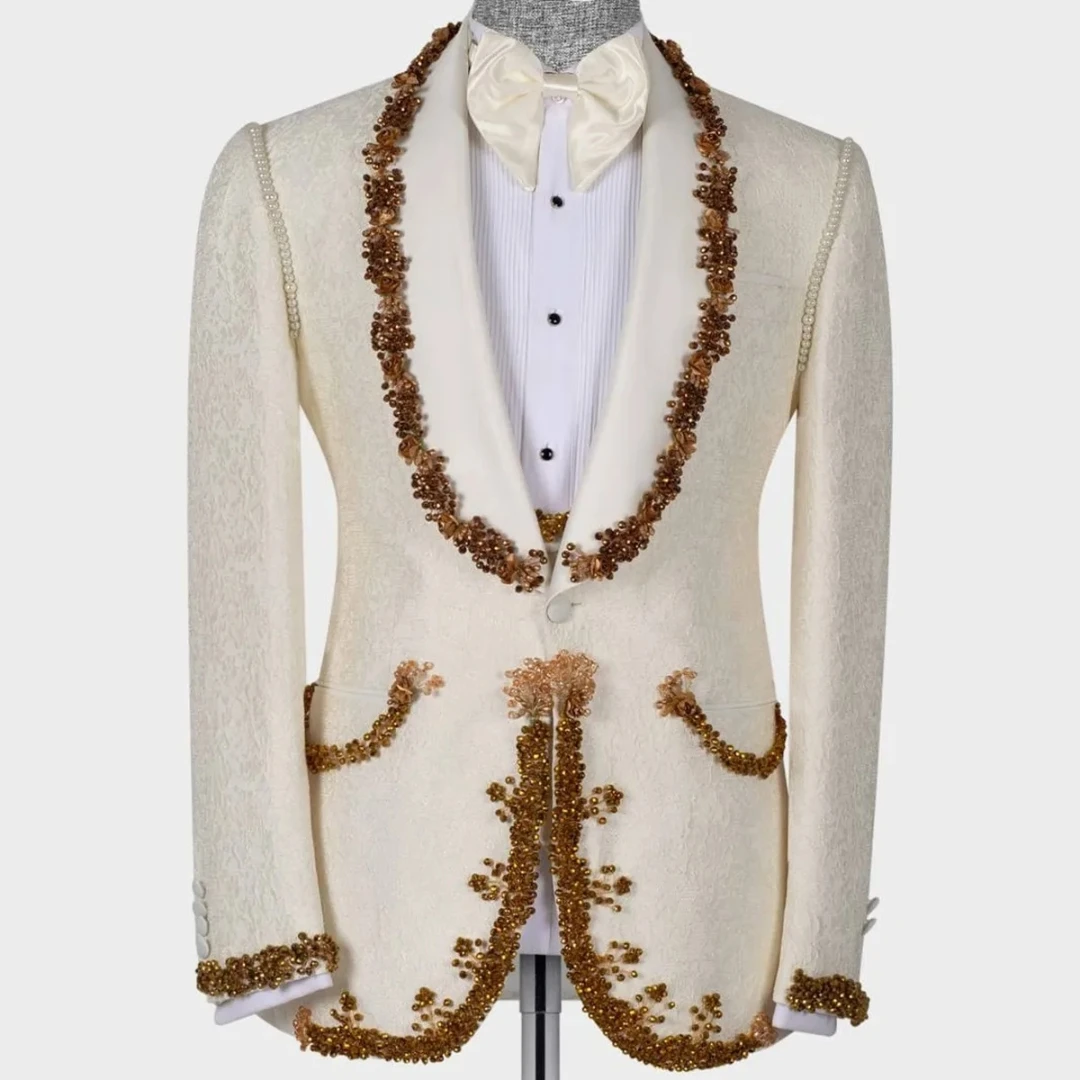 Роскошные бусины с жемчугом новый дизайн комплект из 2-х предметов блейзер жилет