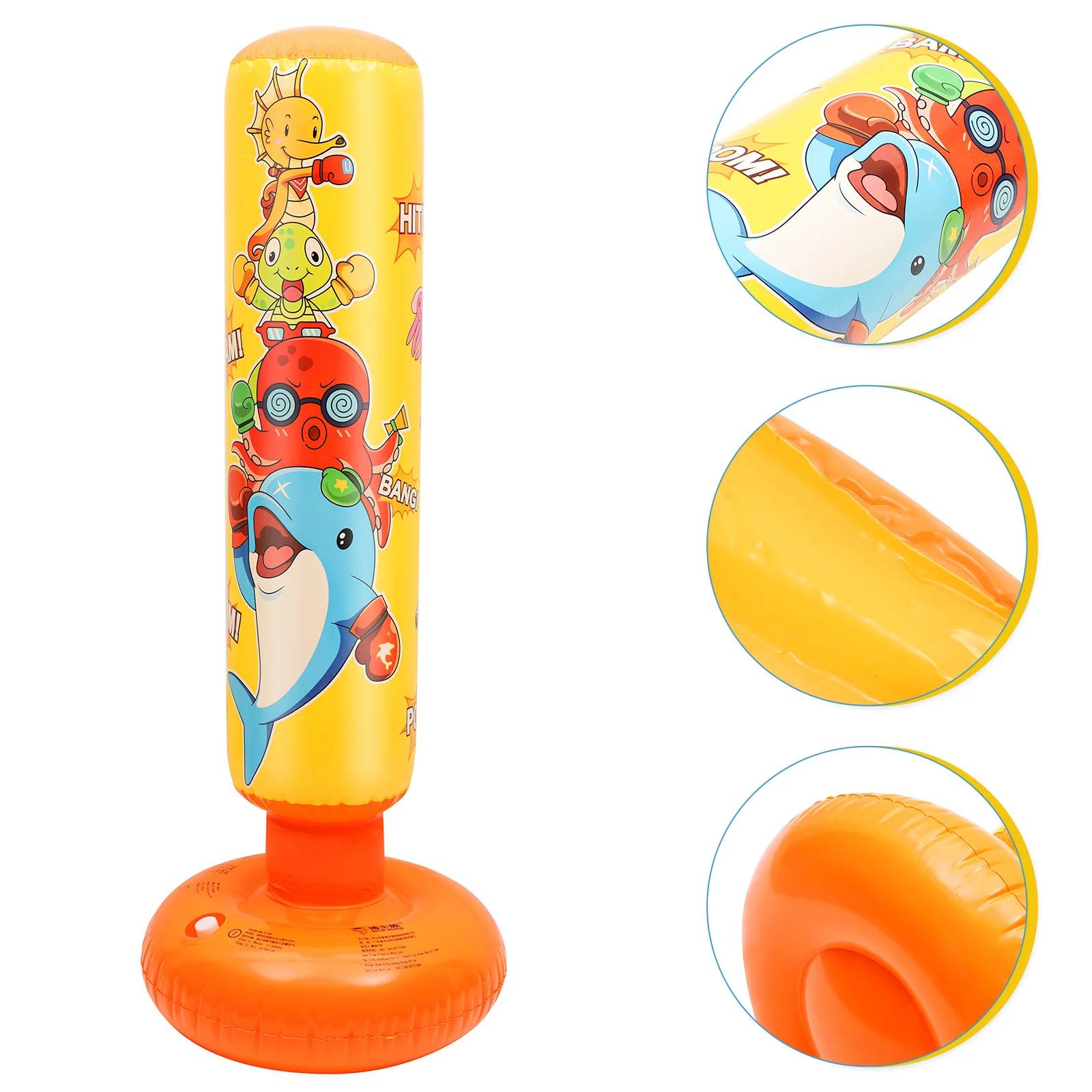 

1Pc Inflatable Boxing Bag Adult Fitness Sandbag Children Tumbler Training