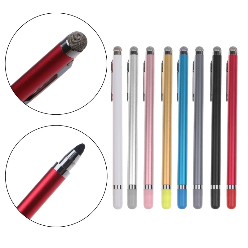 Universal Capacitive Pen Dual Heads for W Soft Nibs for Touch Screen Stylus Compatible Universal for Smartphones Tablets