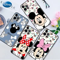 disney mickey mouse print case for iphone 13 12 mini 11 pro 7 8 xr x xs max 6 6s plus se 2022 tpu fitted capa soft phone cover