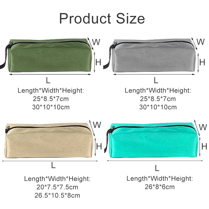 1pc Hand Tool Bag Small Screws Nails Drill Bit Metal Parts Tools Bags Waterproof Canvas Instrument Case Organizer - купить по