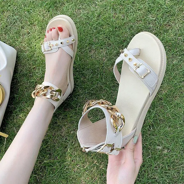 

2022 Summer Flats Comfortable Slippers Outdoor Fashion Luxury Dress Leather Gladiator Slipper Designer Cute Casual Sandal