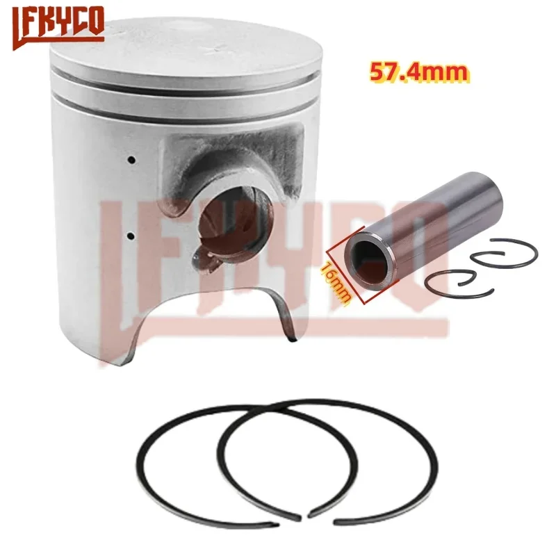 

Аксессуары для мотоциклов, комплект поршней двигателя 56,4 мм ~ 5,4 мм, штифт 16 мм для YAMAHA TZR125 TZR 125 DT125R TDR125 R1-Z YPVS125, детали двигателя