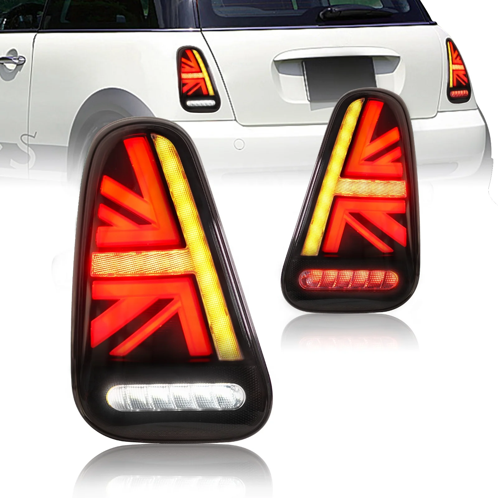 

Archaic For r53 Mini Cooper LED Taillights For Mini Gen 1 R50 R52 R53 2000-2006 LED Rear tail Lights with sequential turn signal