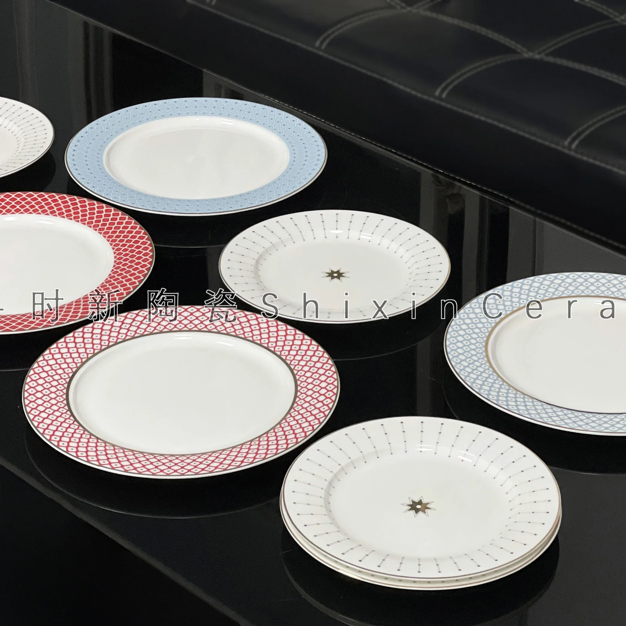 Европейская легкая роскошная тарелка для еды в стиле вестерн десертная