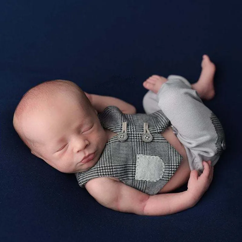 Newborn Photography Clothing Pants 2 Pcs/Set Studio Male Baby Photo Costume Props Accessories Infant 0-1 Months Shooting Clothes