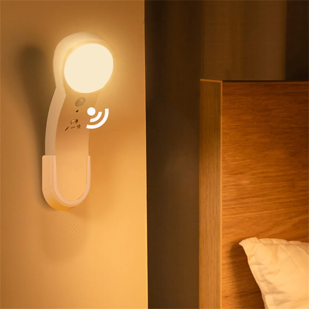 

PIR LED Motion Sensor Light Y-Shape Aisle Light Magnetic Bedside Emergency Night Light Closet Wardrobe Stairs USB Rechargeable