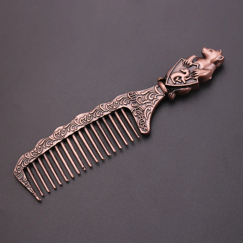 Ретро Волшебный Расческа Значок Формы Металл Девушка Подарок Винтажный Стиль Колледжа Хаффлпафф Прямые Продажи От Производителя.