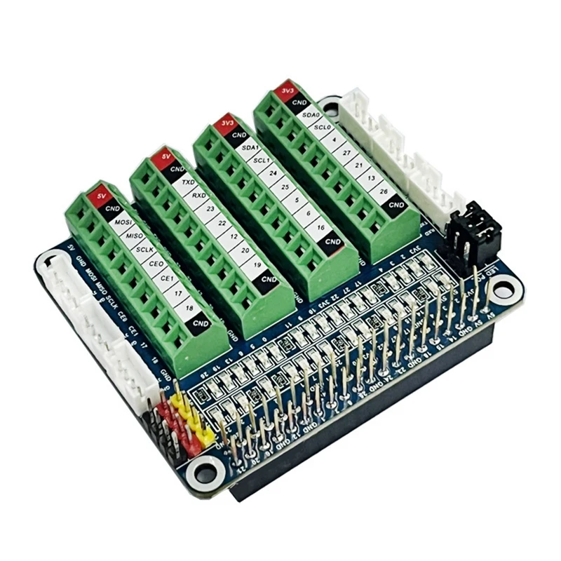

Pi ALL GPIO Test Board For Raspberry Pi 3B/4B PCF8591 Sensor LED Expansion Board GPIO IO Port Test Board ADC/DCA