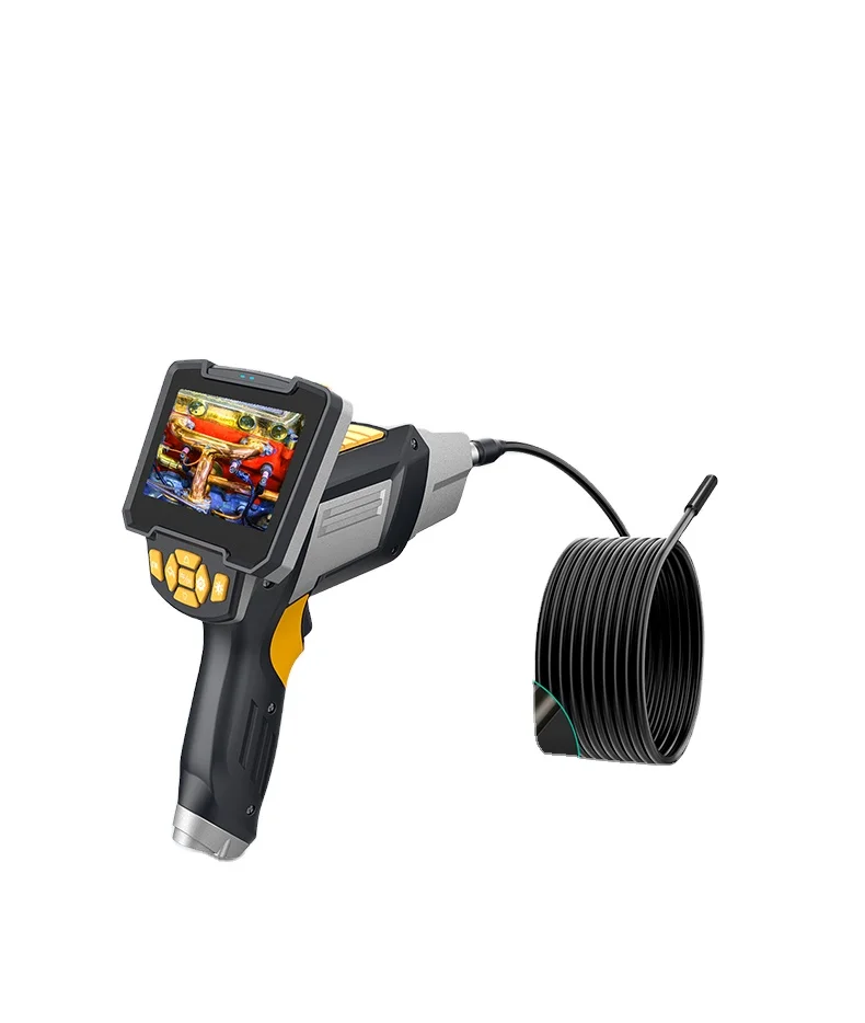 

Inskam 1080P HD Screen Handheld 4.3 Inch 8mm Camera IP67 Pipe Borescope HD Video industrial Inspection Endoscope Camera ANESOK