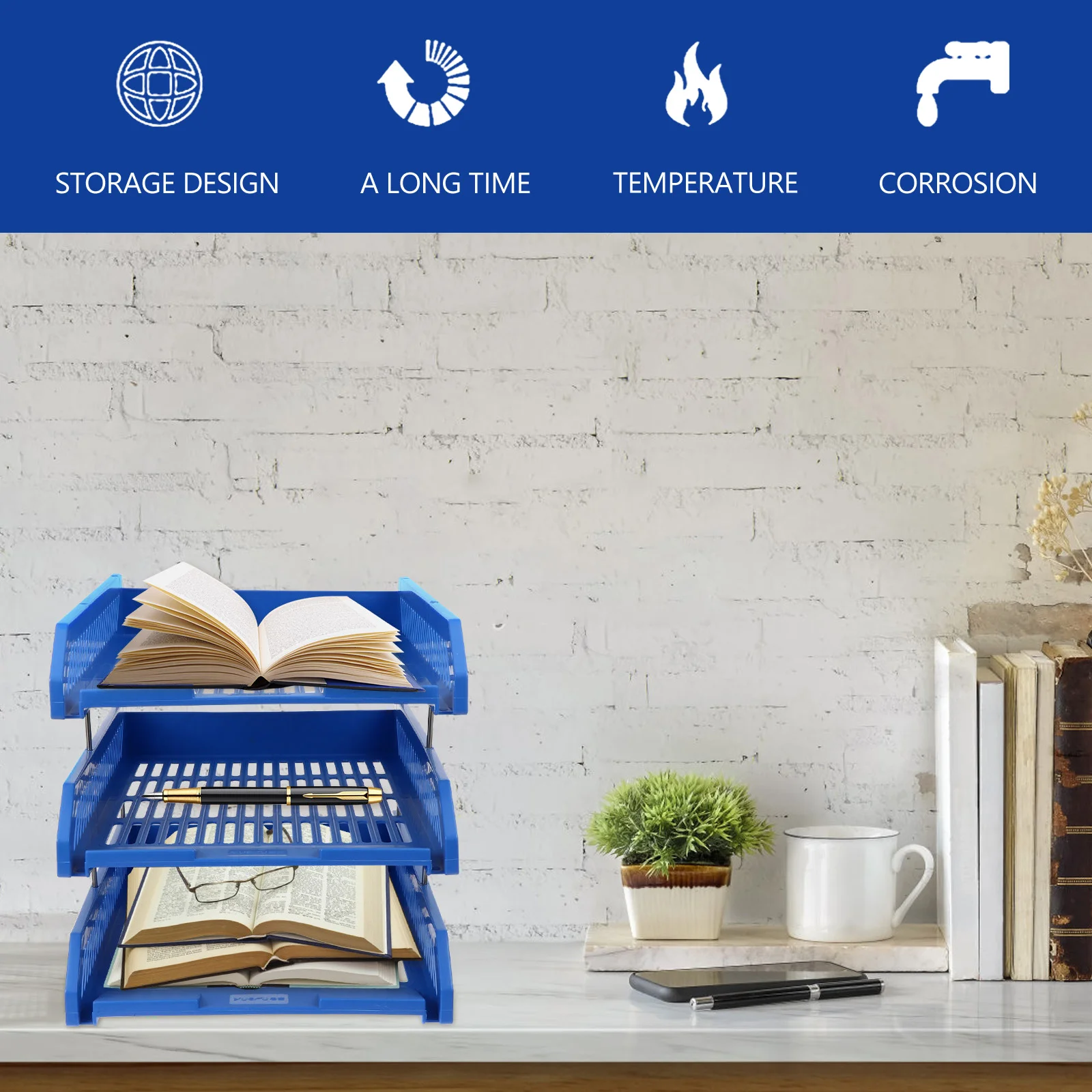 Многофункциональная настольная стойка для документов Офисная органайзер мягкий