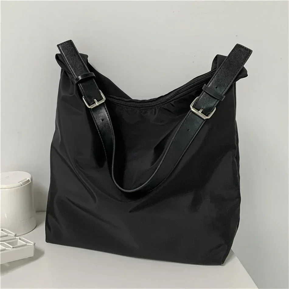 Модная большая вместительная сумка-шоппер женская нейлоновая сумка на плечо INS