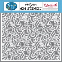 2022 new arrival ocean waves 6 square stencils diy craft scrapbooking greeting cards album diary decoration paper coloring mold
