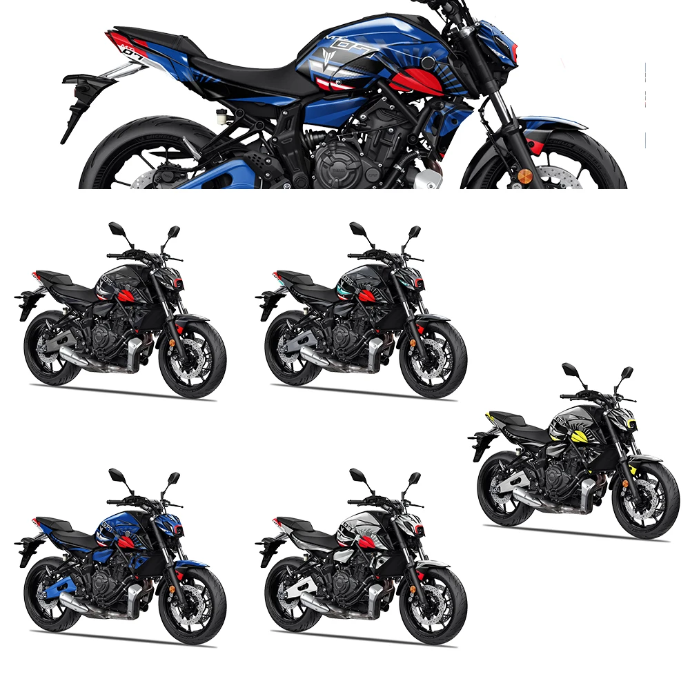 Подходит для Yamaha MT-07 MT07 2021 2020 2023 мотоциклетный набор узоров полный корпус