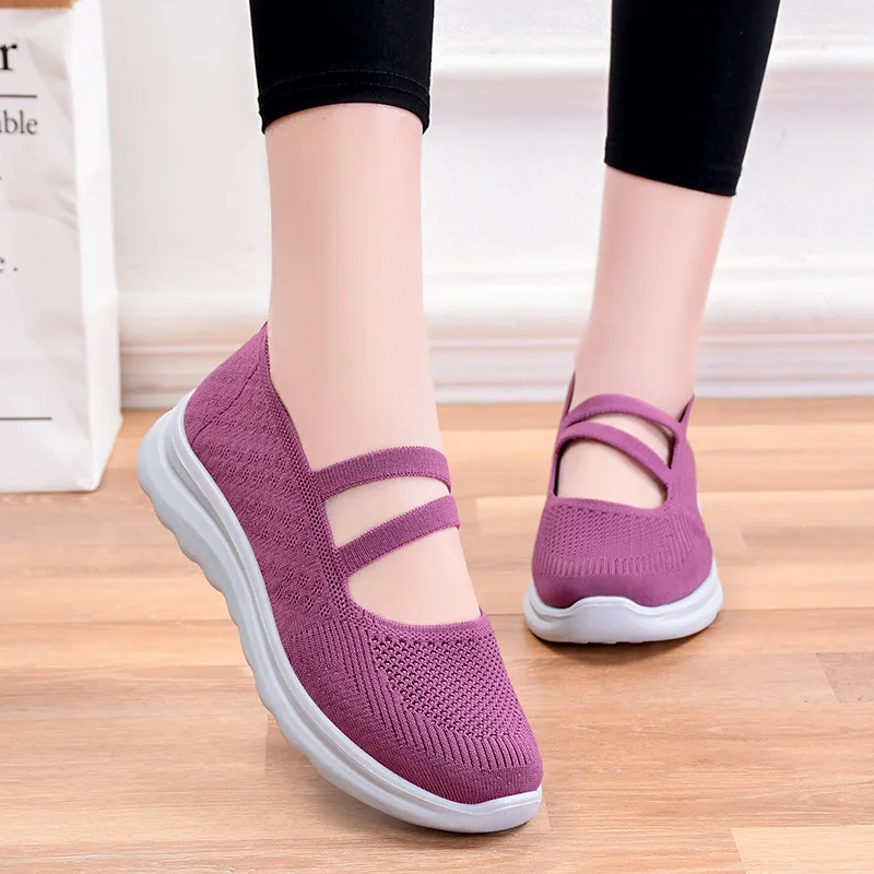

2022 Women Flat Ladies Shoes Woman Breathable Mesh Casual Sneakers Women Zapatos Mujer Boat Shoes