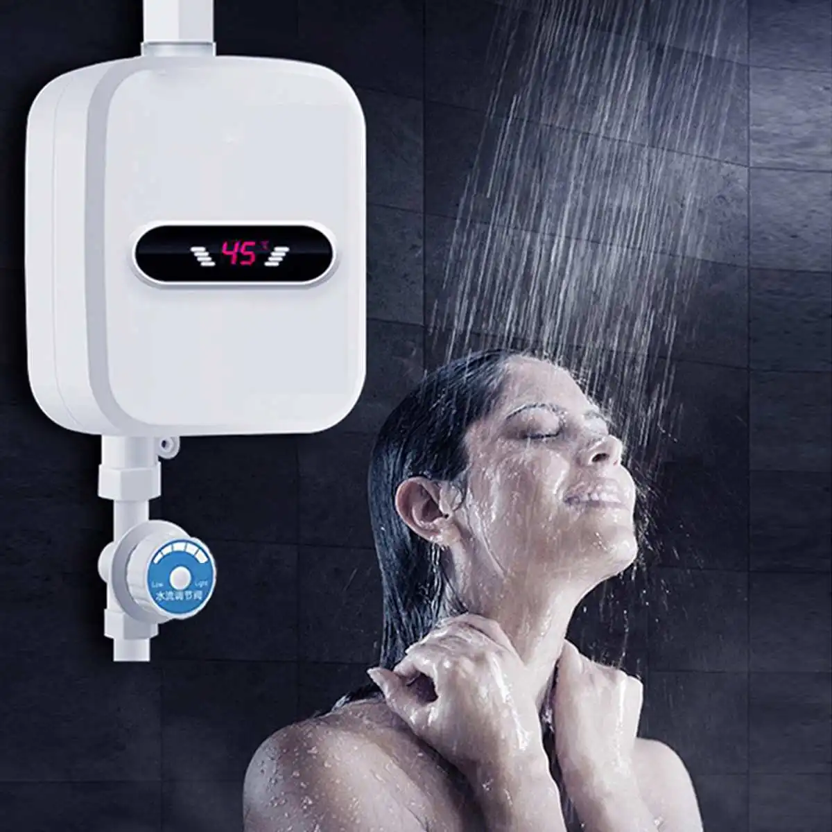 3500W Instant Water Heater Shower 220V 110V Bathroom Faucet EU Plug Hot Water Heater Digital Display For Country House Cottage enlarge