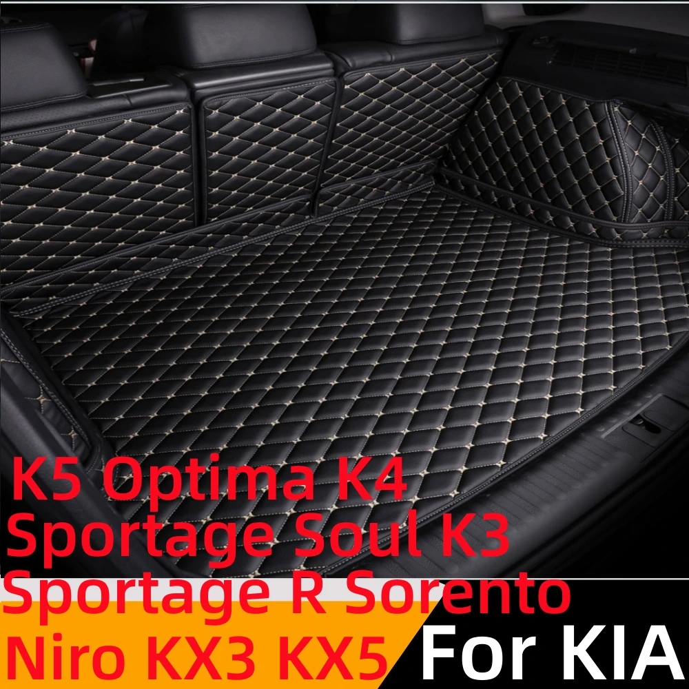 

Sinjayer Waterproof Car Trunk Mat Tail Boot Pad Cover Cargo Liner For KIA Niro Sorento Soul Sportage R K5 Optima K3 K4 KX3 KX5