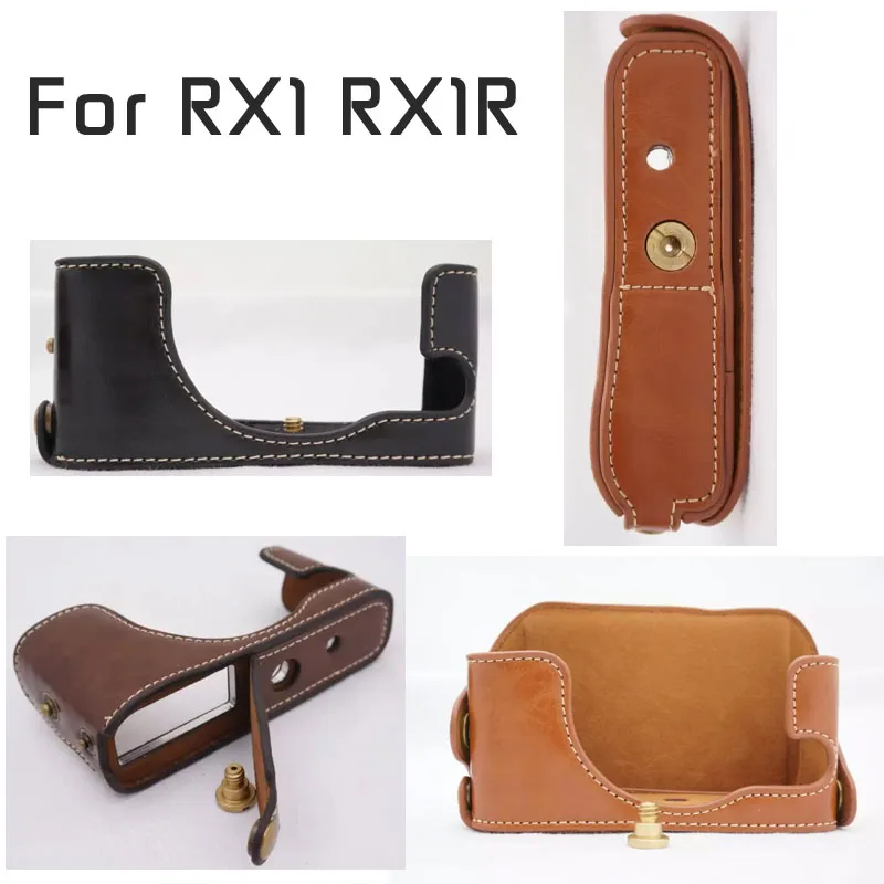 

RX1 RX1R Camera Video Bag PU Grip Case for Sony DSC-RX1R DSC-RX1 Cover (incompatible with RX1RII)