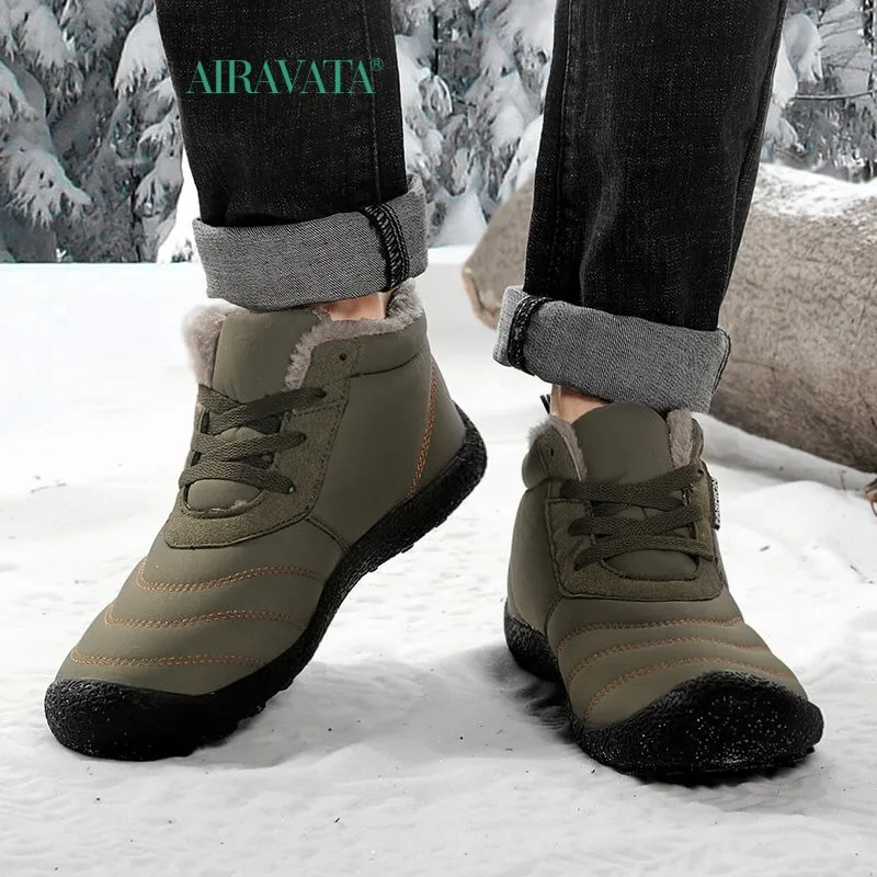 Man Woman Outdoor Boots Keep Warm Casual Snow Boots Waterproof Footwear High-top Non-Slip Ankle Winter Shoes