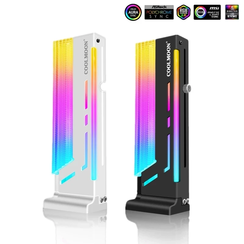 

RGB Vertical GPU Support 5V A-RGB Symphony Graphic Card Bracket VGA Holder Video Card Stand PC Water Cooling CM-GH2